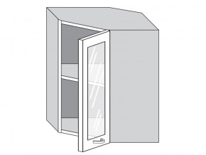 1.60.3у Шкаф настенный (h=720) угловой на 600мм со стекл. дверцей в Златоусте - zlatoust.magazin-mebel74.ru | фото