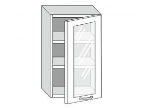 19.50.3 Шкаф настенный (h=913) на 500мм с 1-ой стекл. дверцей в Златоусте - zlatoust.magazin-mebel74.ru | фото