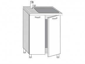 2.60.2мн Шкаф-стол на 600мм под накладную мойку с 2-мя дверцами в Златоусте - zlatoust.magazin-mebel74.ru | фото