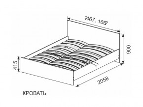 Кровать 1600х2000 ортопедическое основание в Златоусте - zlatoust.magazin-mebel74.ru | фото