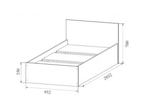 Кровать одинарная (Без матраца 0,9*2,0) в Златоусте - zlatoust.magazin-mebel74.ru | фото